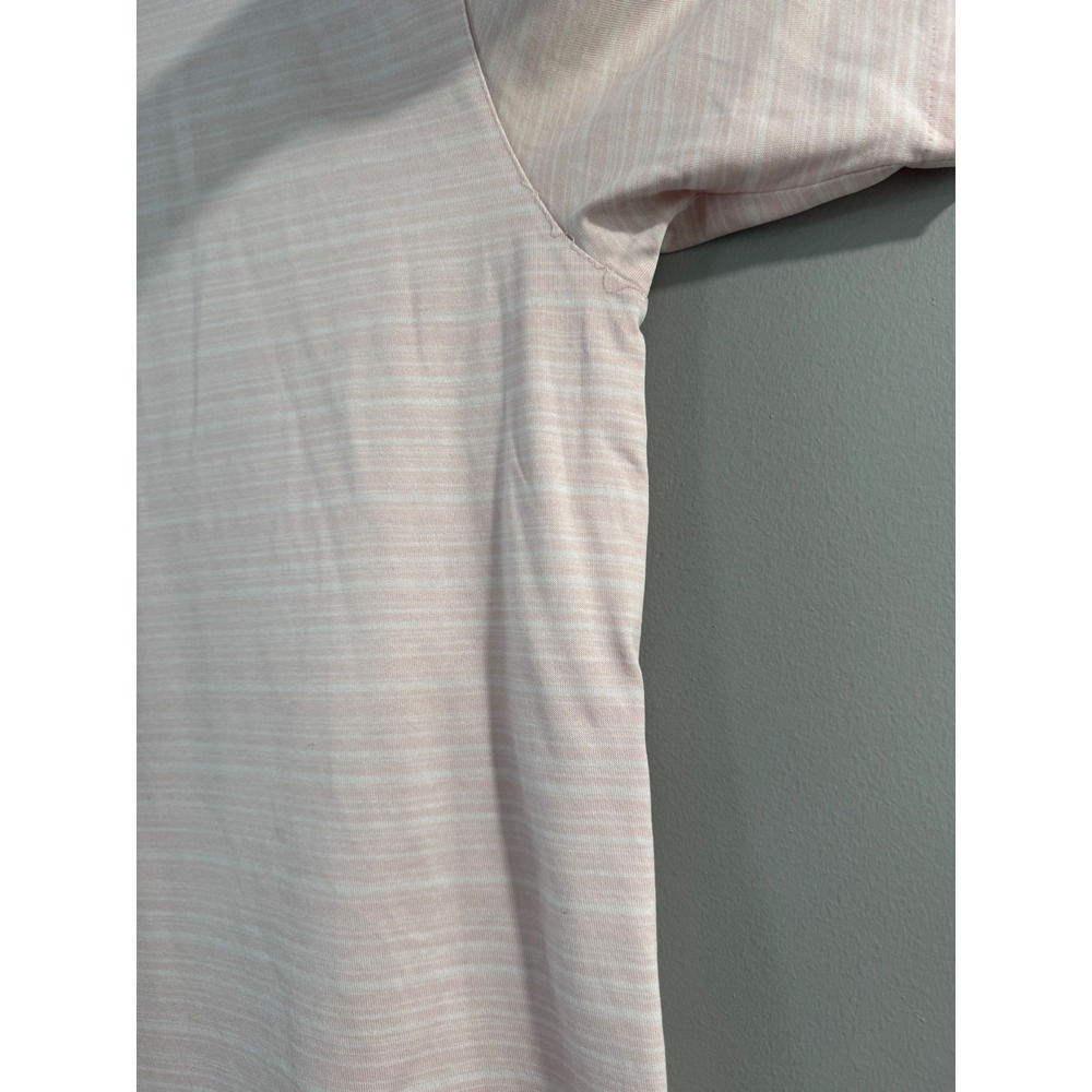 Nike Dri-FIT Tiger Woods Collection Polo Shirt Mens Large Pink Stripe Golf - Picture 5 of 9
